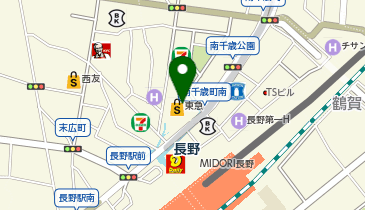 ゴディバ ながの東急の地図画像