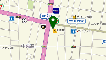 ゴディバ 宮崎山形屋の地図画像