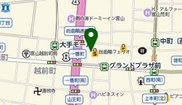 ゴディバ 大和富山の地図画像