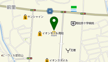 ゴディバ イオンモール高知の地図画像