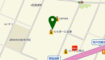 ゴディバ ららぽーと沼津の地図画像