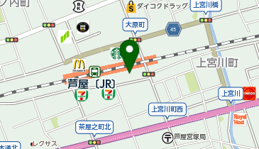 ゴディバ 大丸芦屋の地図画像