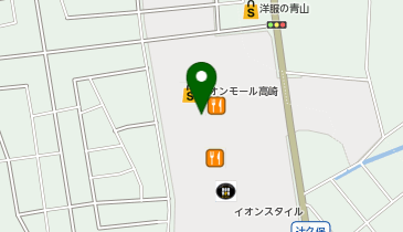 ゴディバ イオンモール高崎の地図画像