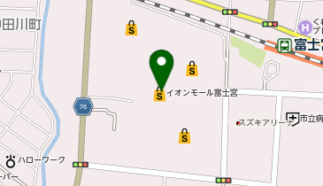 ゴディバ イオンモール富士宮の地図画像