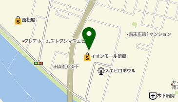 ゴディバ イオンモール徳島の地図画像