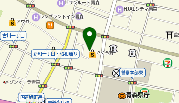 ゴディバ さくら野青森の地図画像