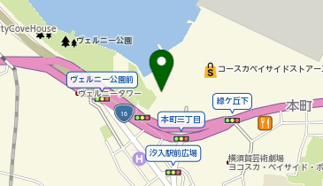 ゴディバ コースカベイサイドストアーズの地図画像