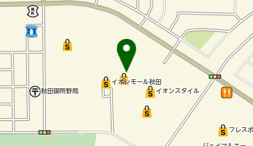 ゴディバ イオンモール秋田の地図画像