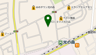 ゴディバ ゆめタウン光の森の地図画像