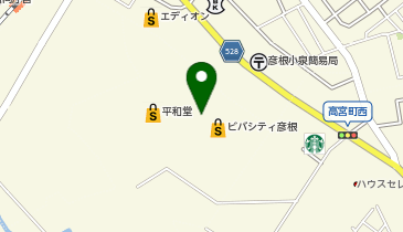 ゴディバ ビバシティ彦根の地図画像
