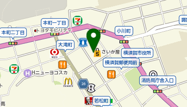 ゴディバ さいか屋横須賀の地図画像