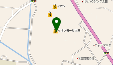 ゴディバ イオンモール太田の地図画像