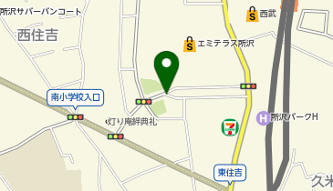 ゴディバデザート エミテラス所沢の地図画像