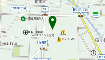 ペッパーランチ アリオ八尾店の地図画像