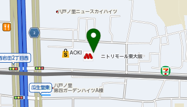 ペッパーランチ ニトリモール東大阪店の地図画像