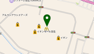 ペッパーランチ イオンモール羽生店の地図画像