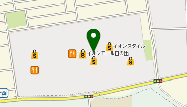 ペッパーランチ イオンモール日の出店の地図画像