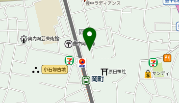 メナードフェイシャルサロン 岡町の地図画像