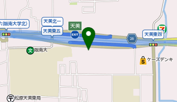 メナードフェイシャルサロン 天美東の地図画像