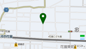 花園温泉の地図画像