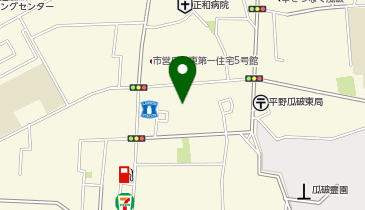 瓜破温泉の地図画像