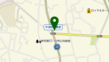 深井中央温泉の地図画像