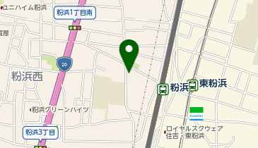 日之出温泉の地図画像