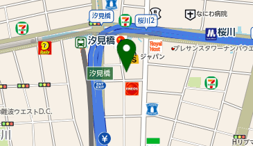 ヘルシー温泉桜川の地図画像