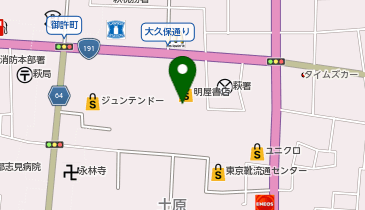 明屋書店 萩店の地図画像