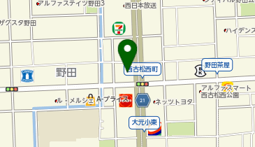 エコリング岡山野田店の地図画像