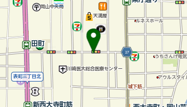 エコリング岡山表町店の地図画像