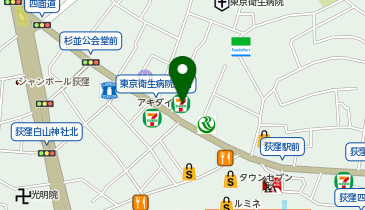 エコリング荻窪店の地図画像