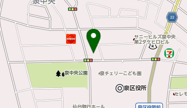 エコリング仙台泉中央店の地図画像