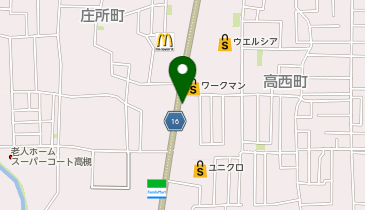 エコリング高槻高西店の地図画像