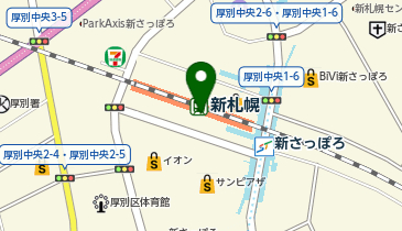 エコリング新さっぽろサンピアザ店の地図画像