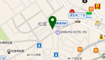 エコリング渋谷松濤店の地図画像