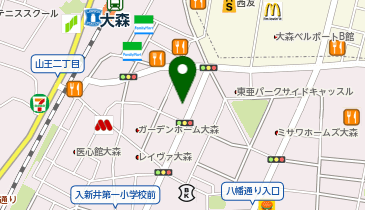 エコリング大森店の地図画像