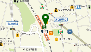 千の庭 川口店の地図画像