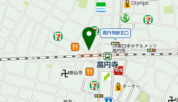 くいもの屋わん 高円寺北口店の地図画像