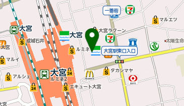 くいもの屋わん 大宮すずらん通り店の地図画像