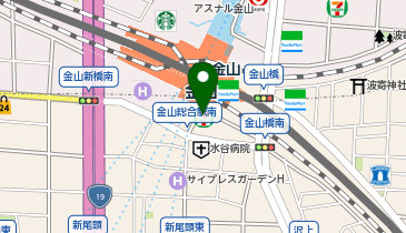 くいもの屋わん 金山駅南口店の地図画像