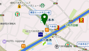 ベンジャミンステーキハウス六本木(BENJAMIN STEAKHOUSE ROPPONGI)の地図画像