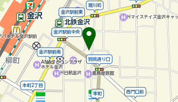 くいもの屋わん 金沢駅前店の地図画像