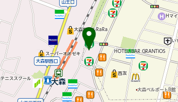 くいもの屋わん 大森店の地図画像