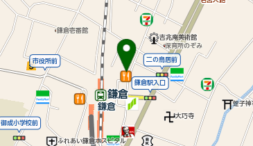 くいもの屋わん 鎌倉小町通り店の地図画像