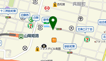 くいもの屋わん 姫路店の地図画像