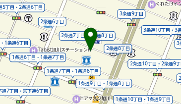 九州魂 旭川店の地図画像