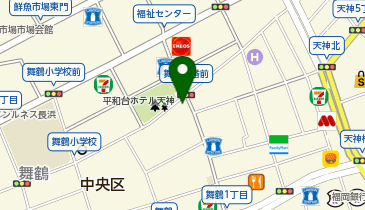 鉄板焼肉 もつ 馬肉 だだ乃屋 福岡親不孝通り店の地図画像