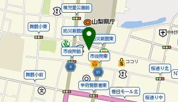 千の庭 甲府店の地図画像