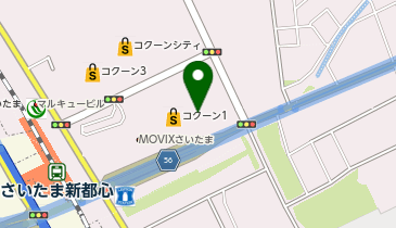 武蔵野うどん とこ井 さいたま新都心店の地図画像